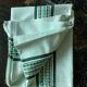 Cotton &  linen tablecloth vintage light green color