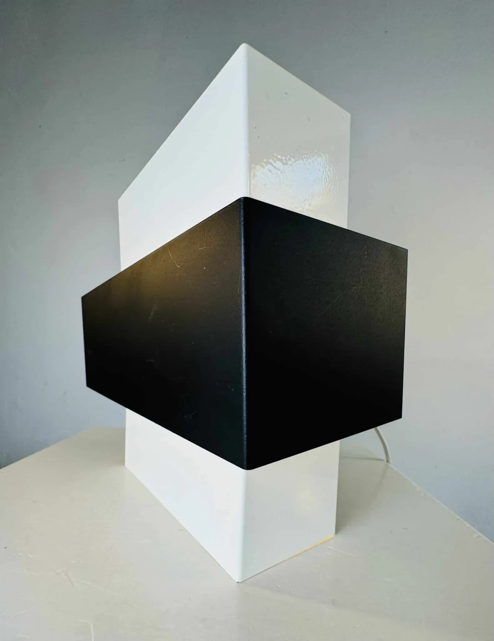 Geometric Wall Lamp By J.J.M. Hoogervorst For Anvia Nederland, The Netherlands, 1960S