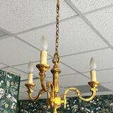 Small gilded bronze chandelier