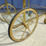 Golden wheels serving table