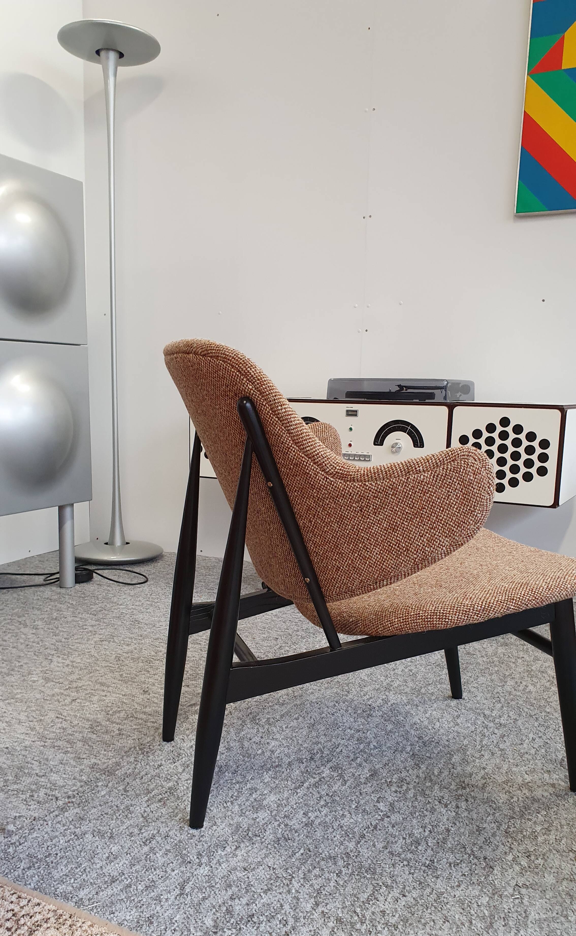 Set of 2 Kofod Larsen shell chairs, 1950 Christensen & Larsen