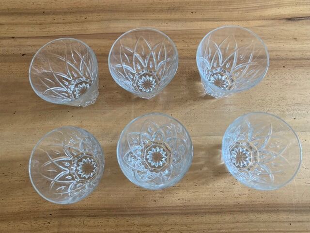 Lot de verres vintage sixties