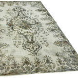 Tapis turc antique des années 1970 noué à la main, gris, 168x280cm