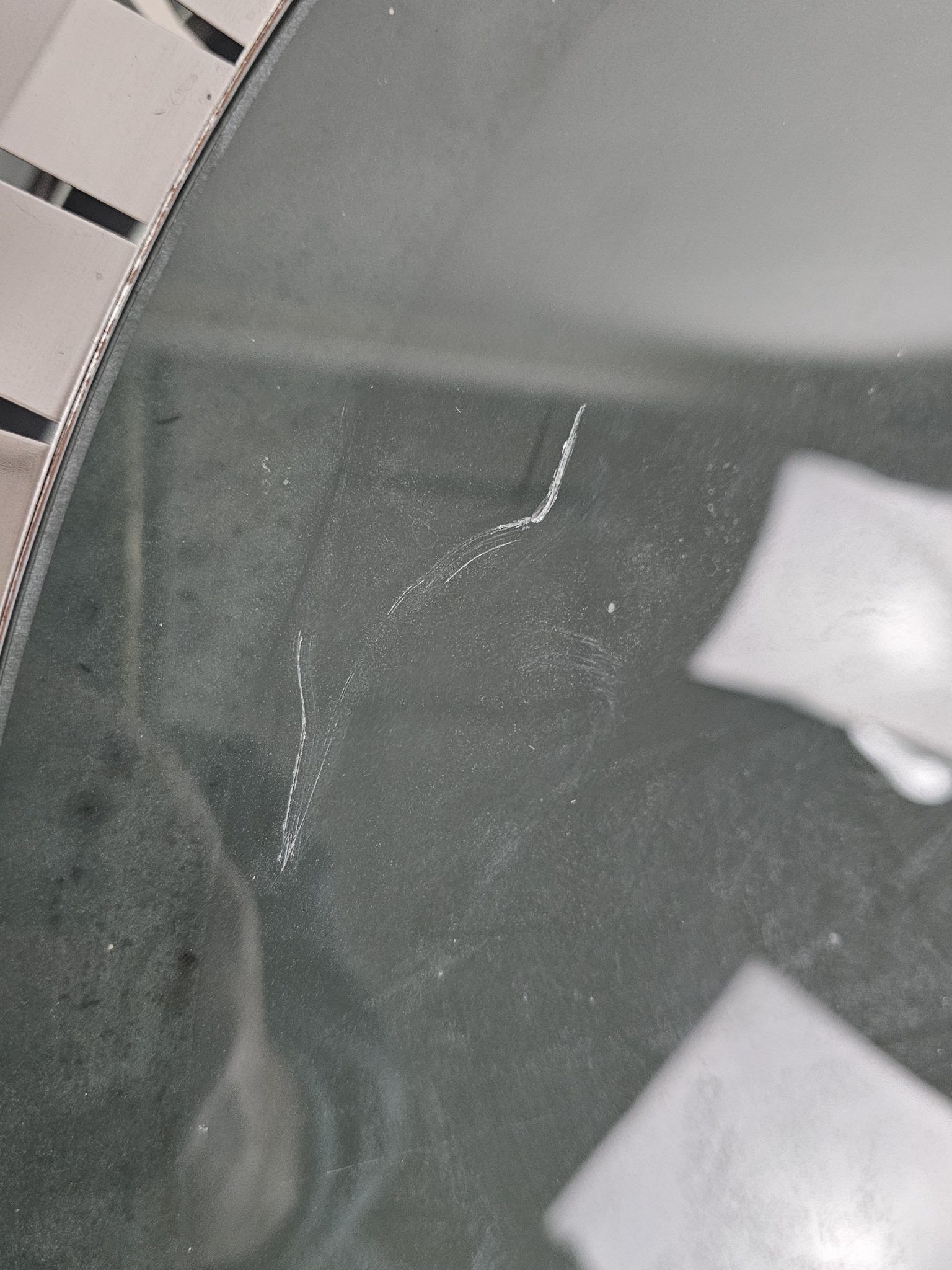 Coffee table chrome and glass with light inside Italy 70s