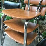 Chairs skaï  and  chrome