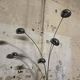Vintage 5-branch floor lamp in chrome and marble – 1970s arc style
