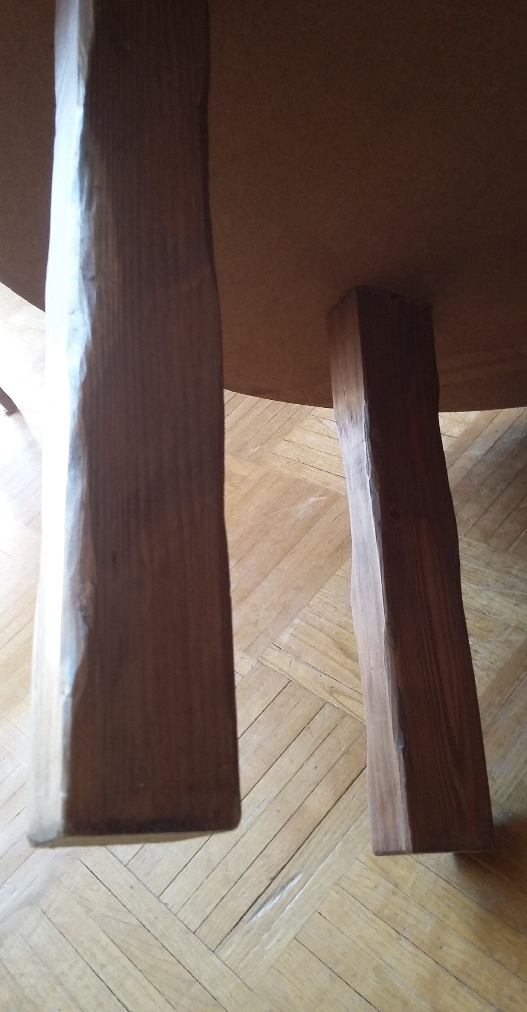 Coffee table glass and wood