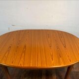Teak dining table Zebrano MCM