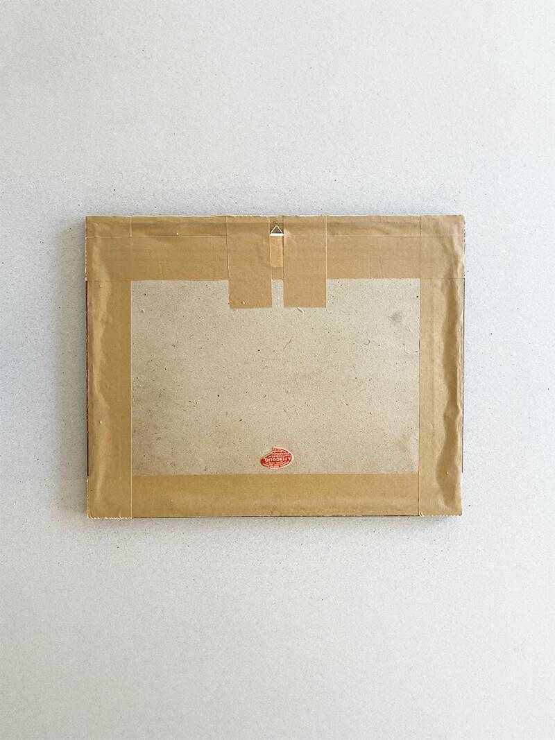 Painting "Mountain Lake", Pastel on paper, framed