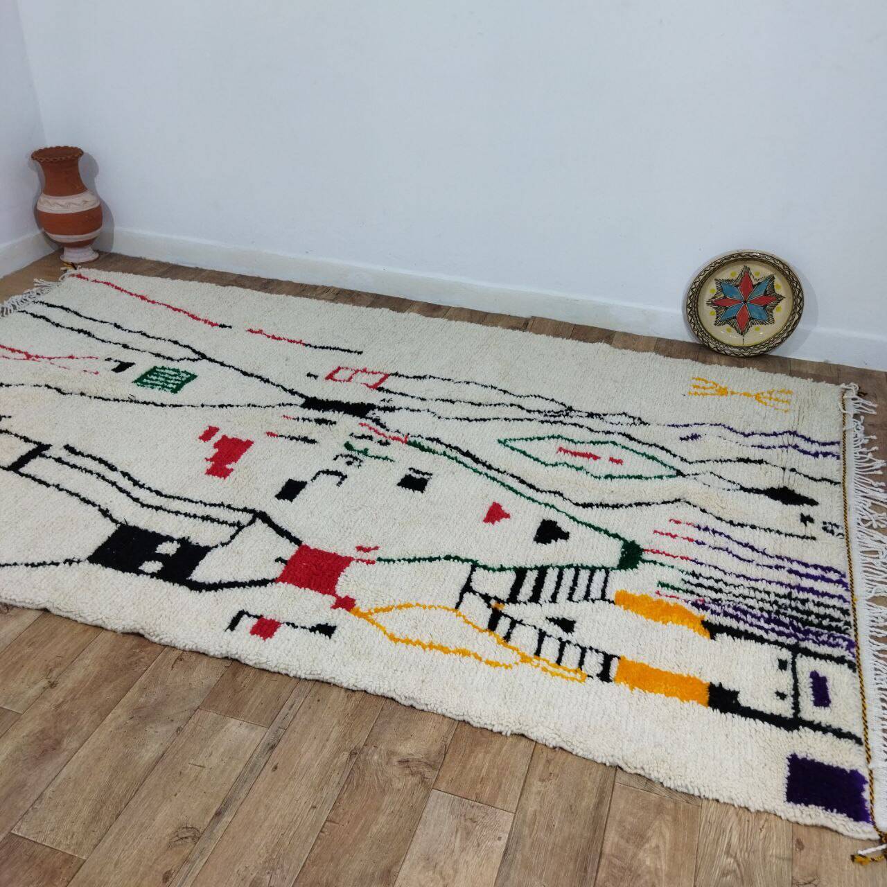 Handmade Moroccan Berber rug 315 X 190 CM