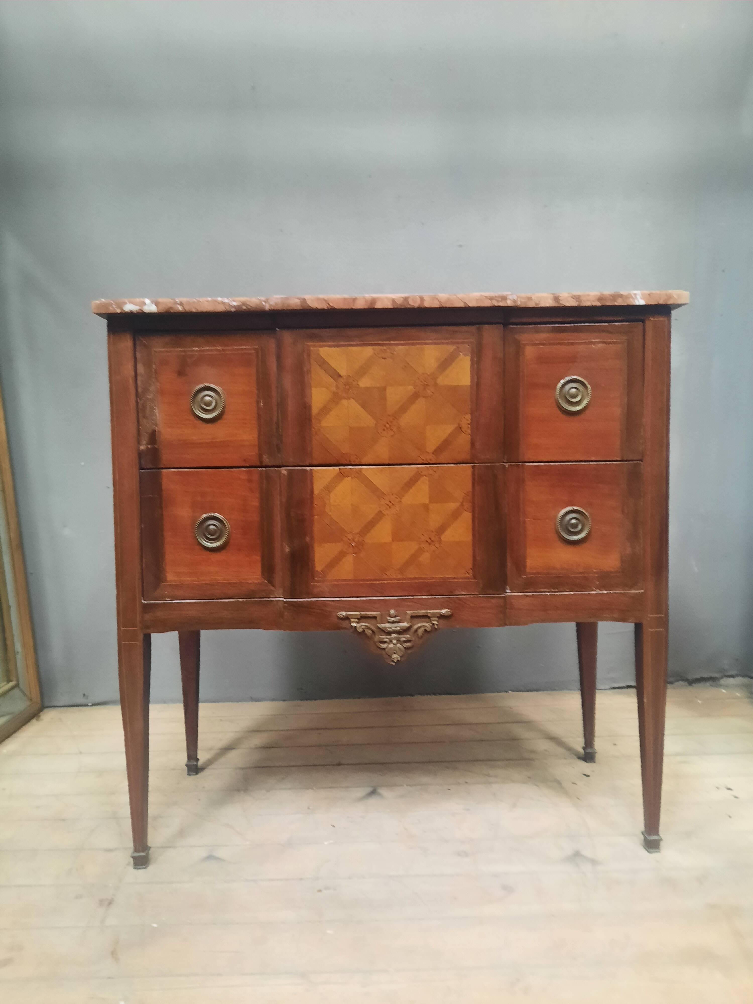 Louis XVI style chest of drawers from the 19th century