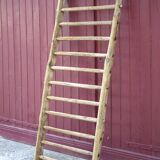 Old vintage wooden animal barrier, wall espalier, plant holder