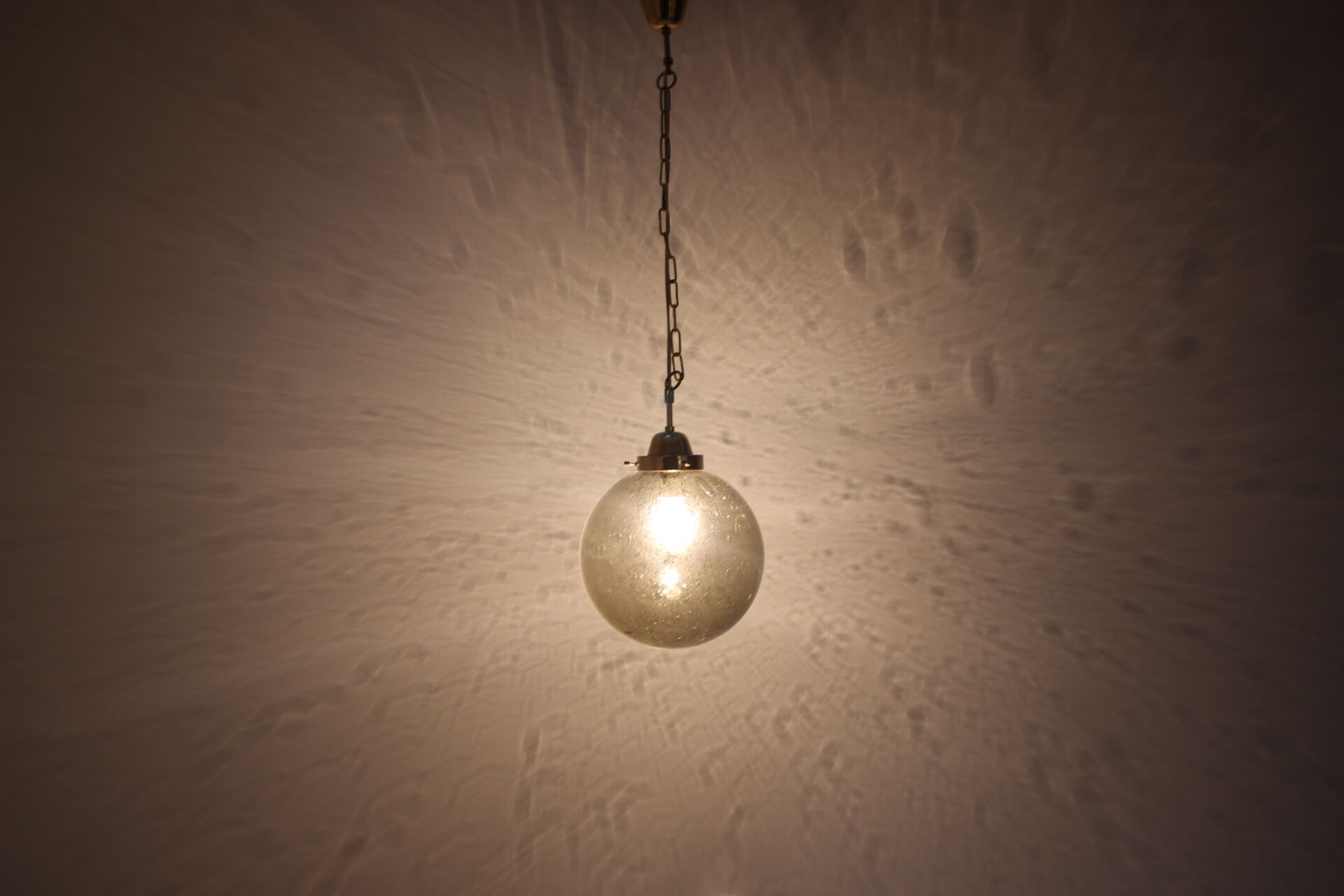 Hanging lamp Kamenický Šenov, 1970