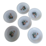 set of 6 Arcopal dessert plates