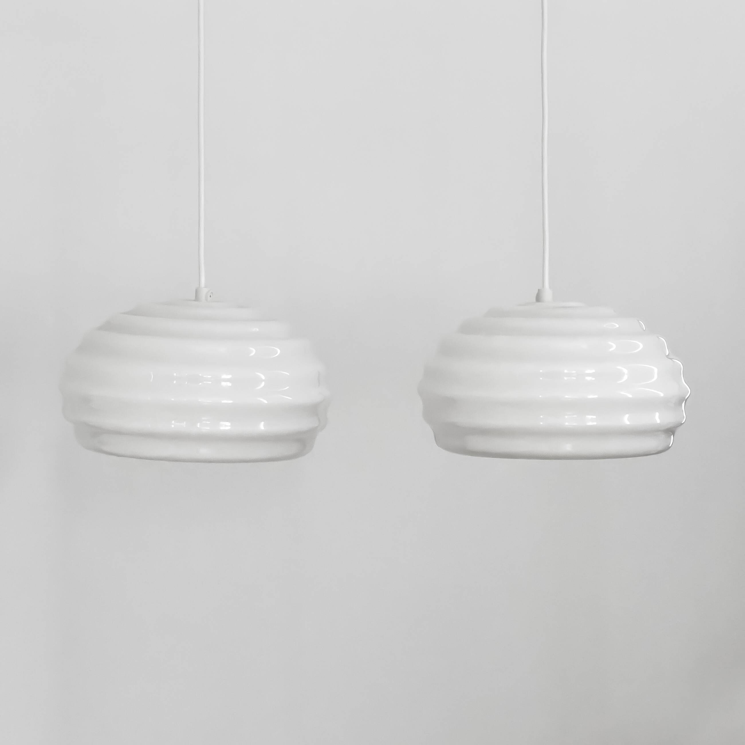 Hand blown Verner Panton Lamps by Holmegaard