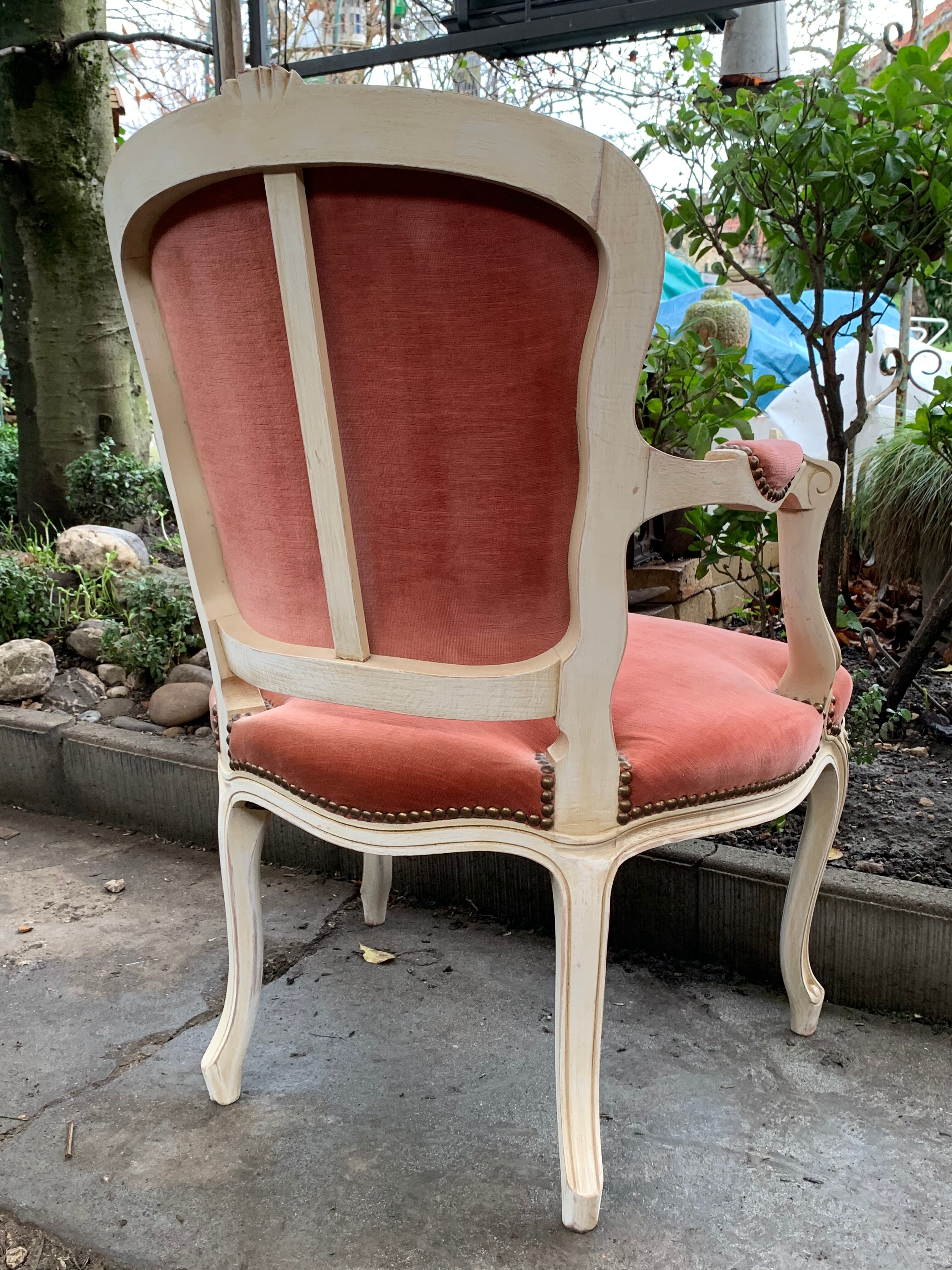Pink velvet convertible chair