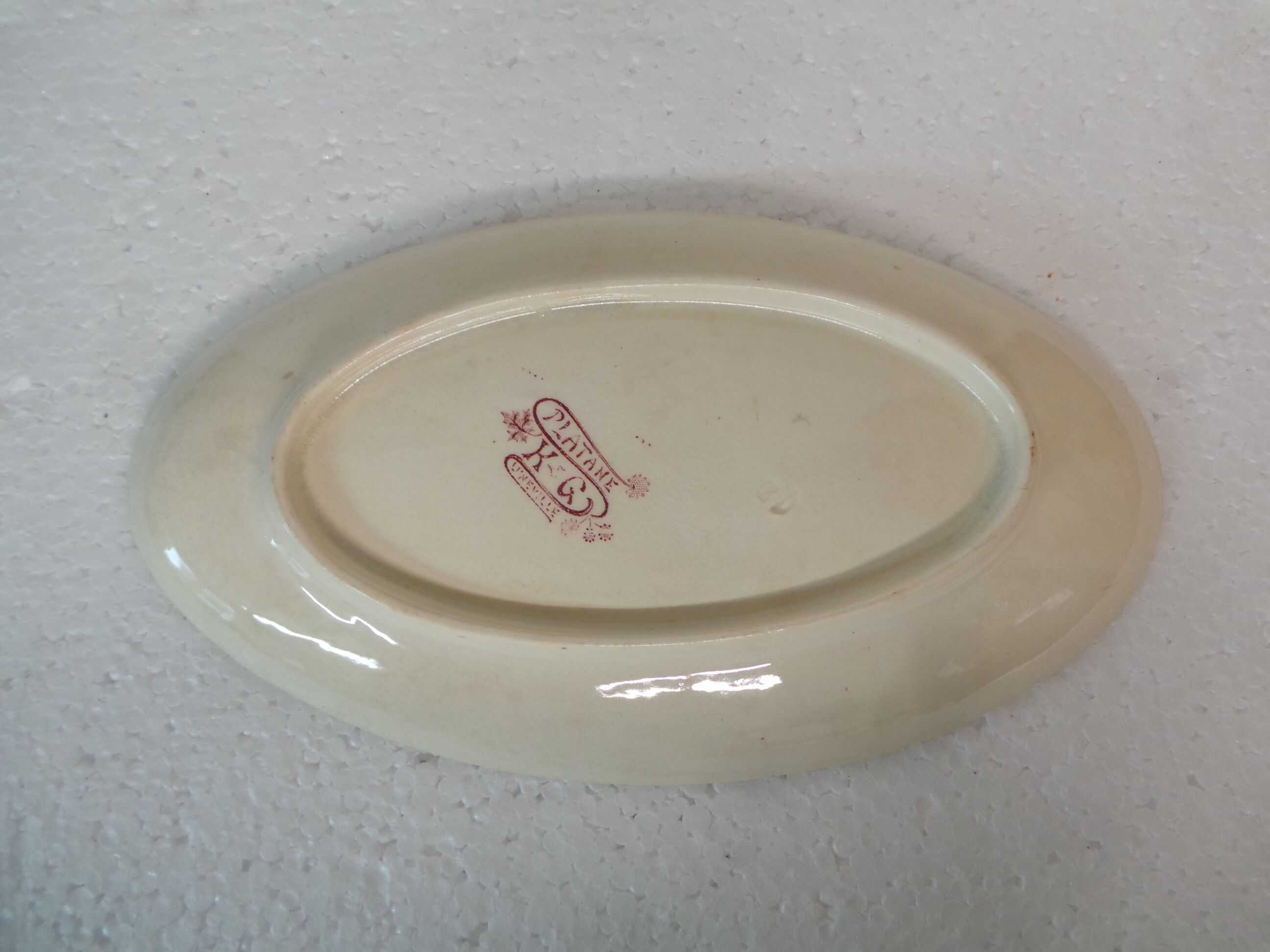 Ravier K G Luneville décor Platane