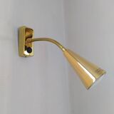 Pair of golden wall lights from the brossier saderne brand