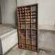 Vintage printing press locker
