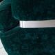 Green velvet armchair "spage age" by Beka, 1970