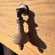 rustic wooden farm buffet sandblasted