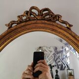 Mirror gilded wood beveled napoleon 50x71cm