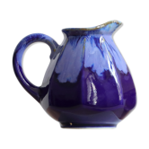 Art deco pitcher in blue flaming sandstone by Alpho