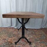 Table de bistrot métal et bois SEREX, 1920