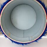Electric blue chest pouf