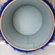 Electric blue chest pouf