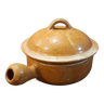 Glazed terracotta frying pan