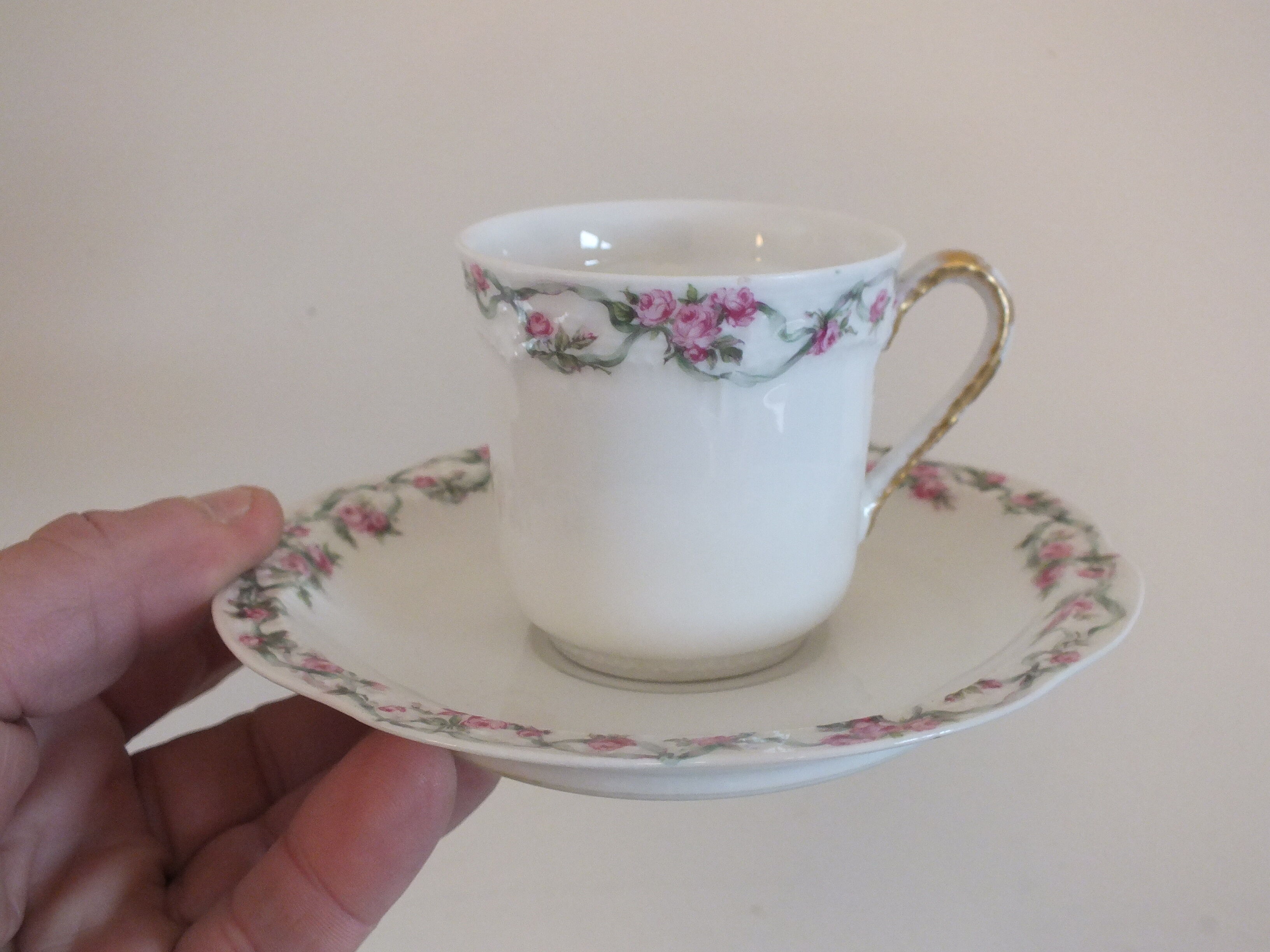 Majorelle Nancy for Haviland suite of 10 porcelain coffee cups