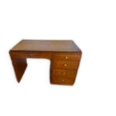 Art Deco desk in wood and walnut veneer.