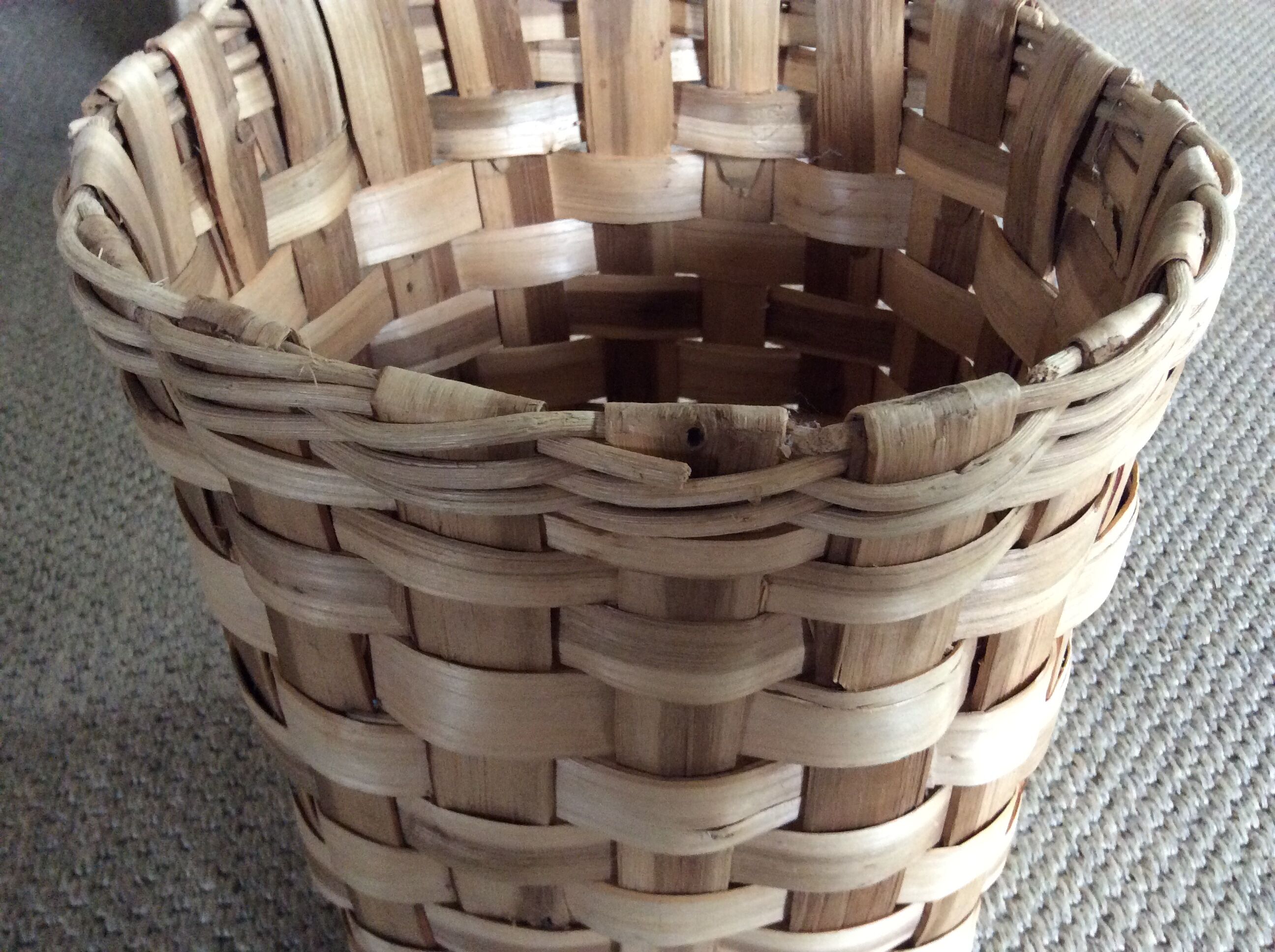 Chestnut basket braided