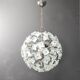 Mid century glass sputnik chandelier, 1970s
