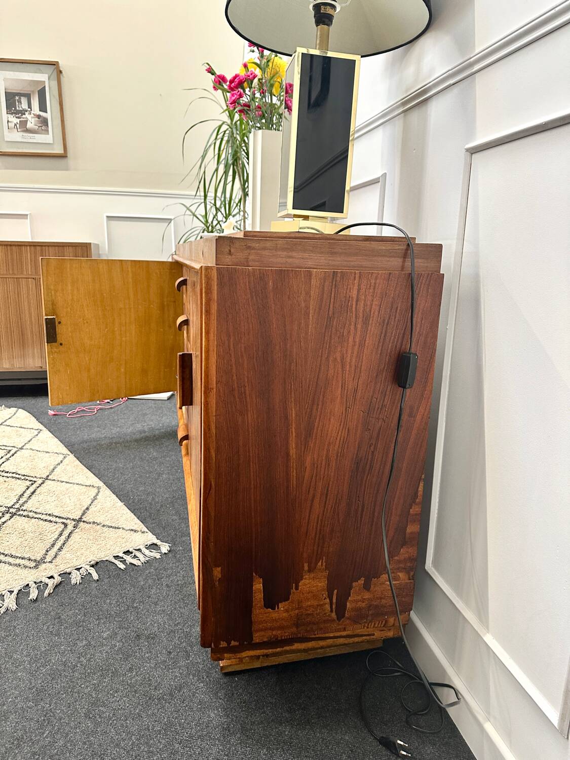 Art Deco walnut sideboard