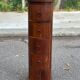 Column furniture with 5 drawers, cylindrical, made of solid wood, round chest of drawers.