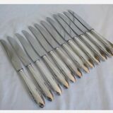 12 silver metal knives