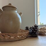 Cafetière en grès naturel