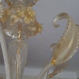 Signoretti Murano glass chandelier with 6 arms of light, Italy