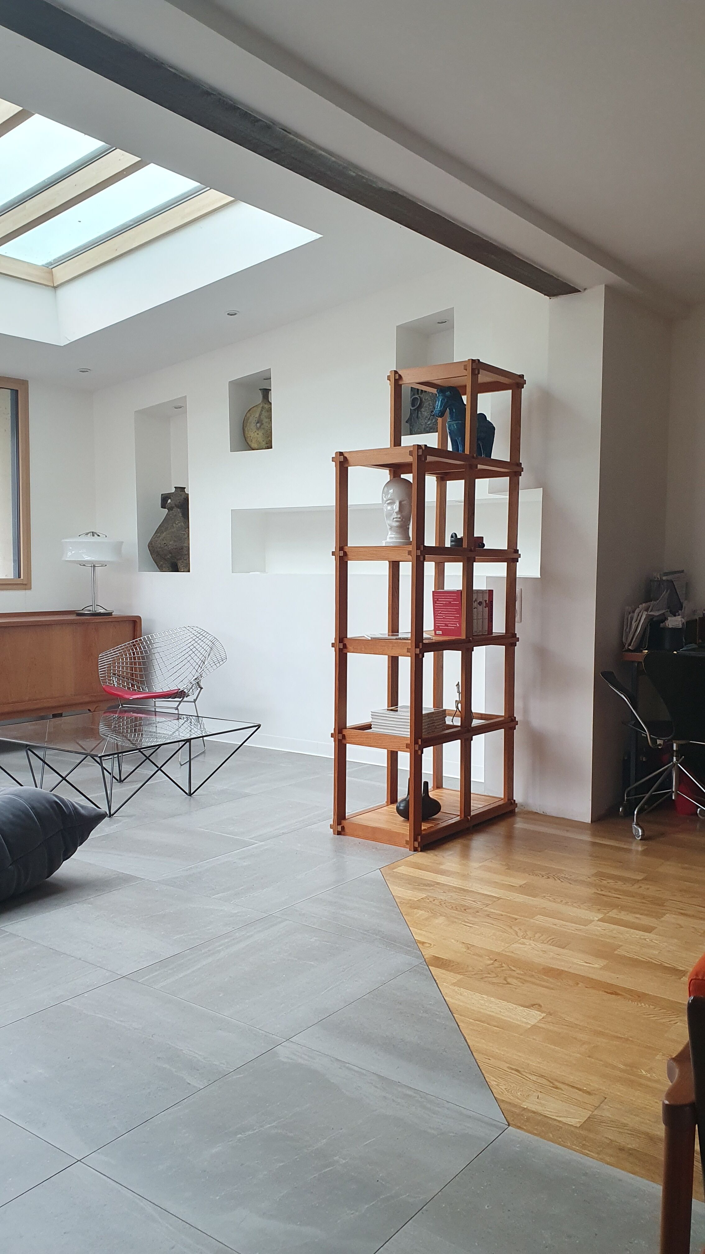 Modular shelf in solid pine 80s