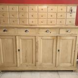 Two-part apothecary cabinet