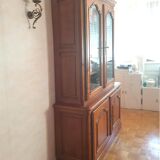 2-part cherry wood bookcase