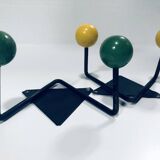 Vintage Coat Racks • Wrought Iron & Wood • 1950