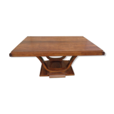 Art deco table with rosewood extensions