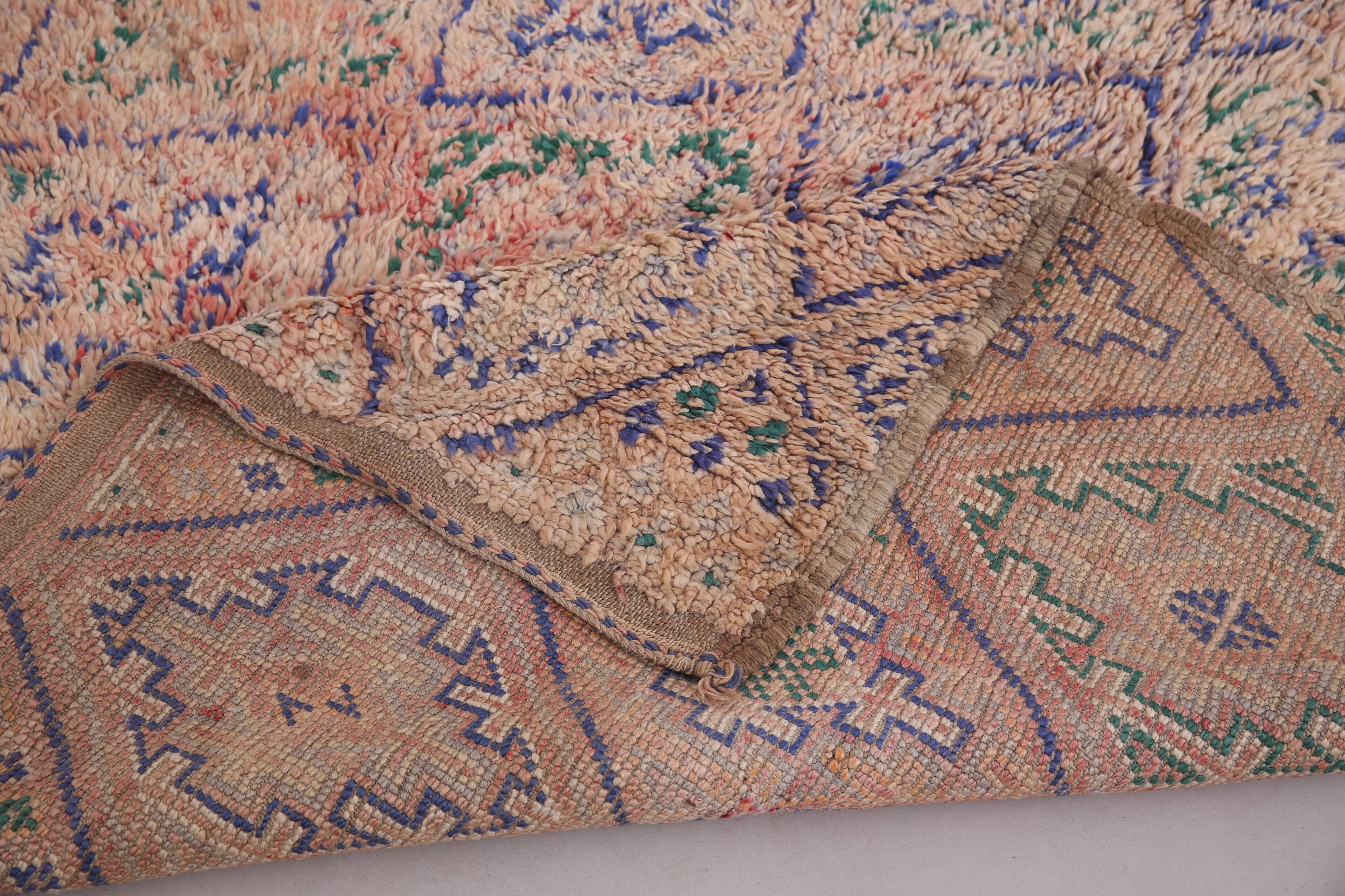 Vintage Moroccan Rug 183 x 257 cm - Berber Wool Rug - Handmade Bohemian Rug