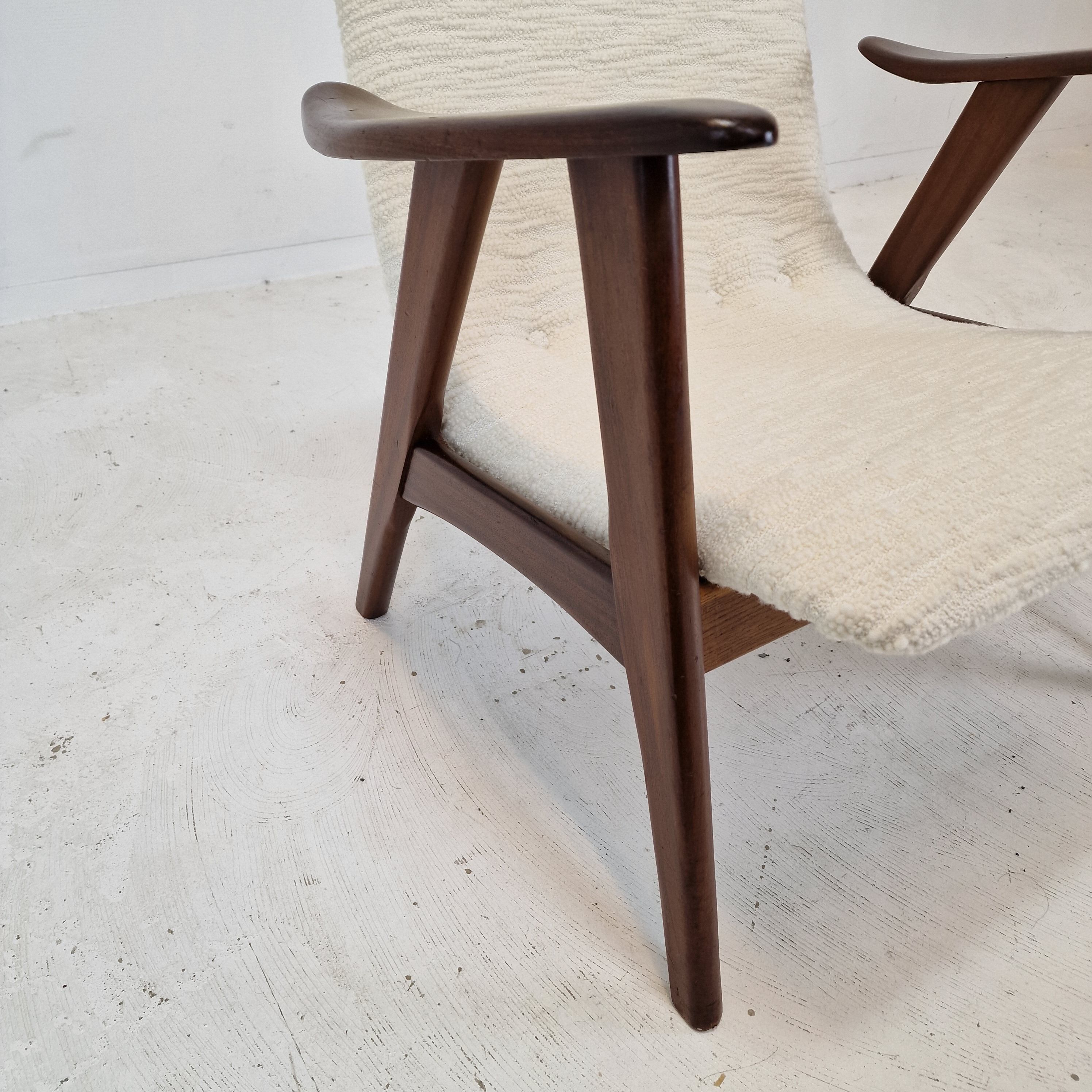 Teak Wébé Armchair by Louis Van Teeffelen, 1960s