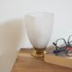 Pair of art deco glass lamps