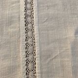 Nappe lin brodée 160x190