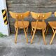 Suite de 4 chaises « banane » Lutherma